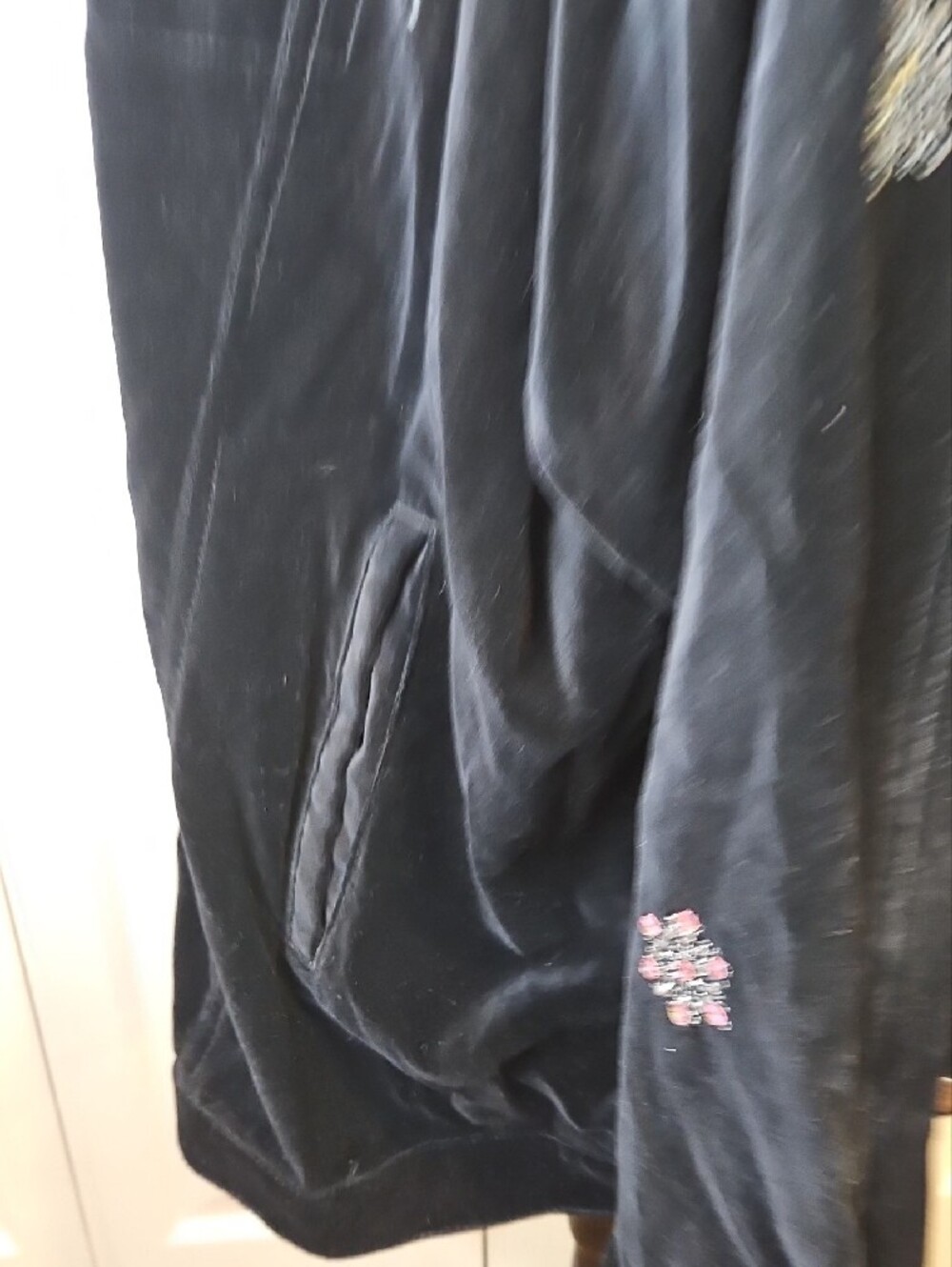Quacker Factory Snowman Black Velvet Jacket Snowflake Capture The Magic 2X - Picture 5 of 15